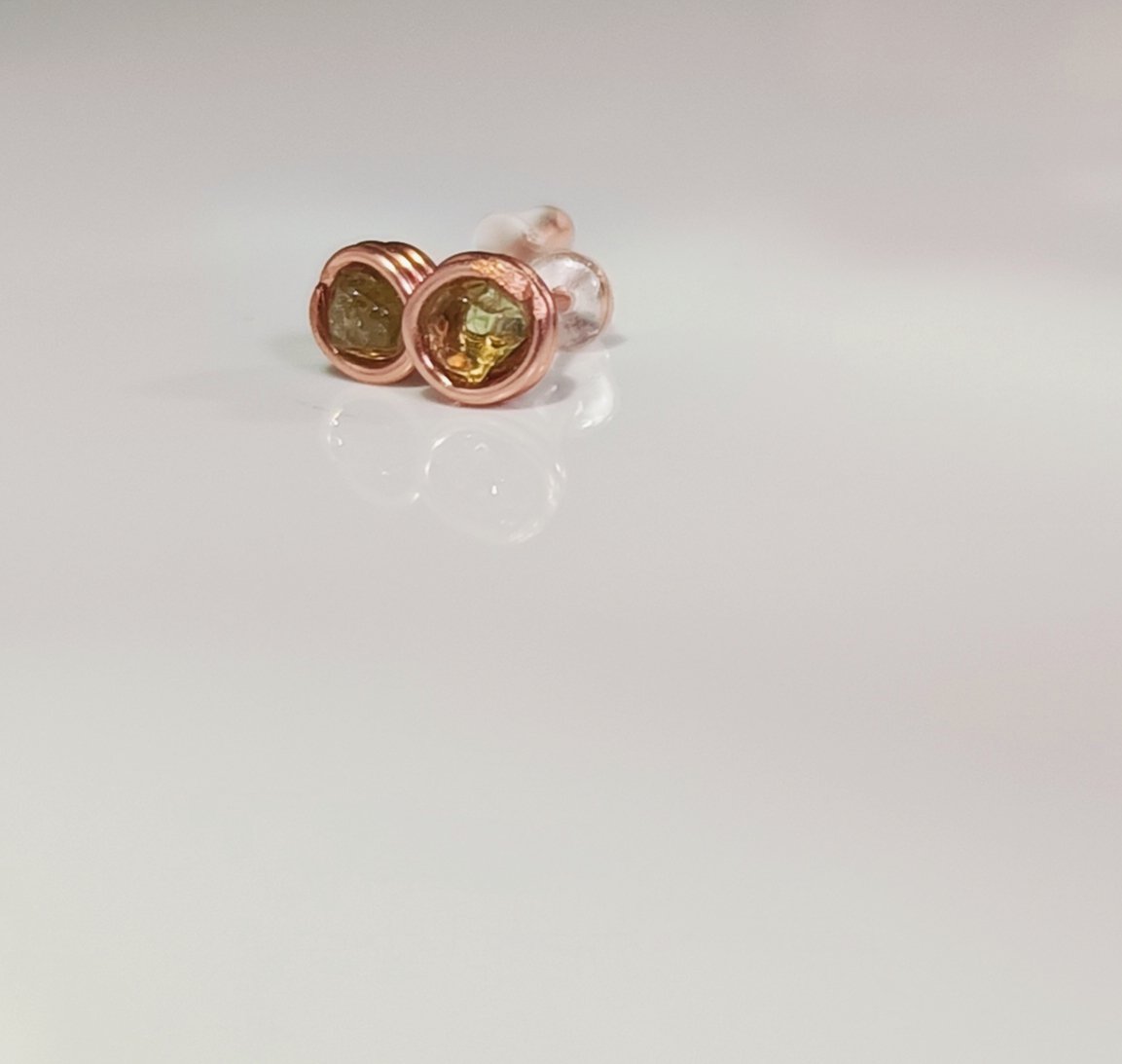 Cercei din Cupru & Peridot